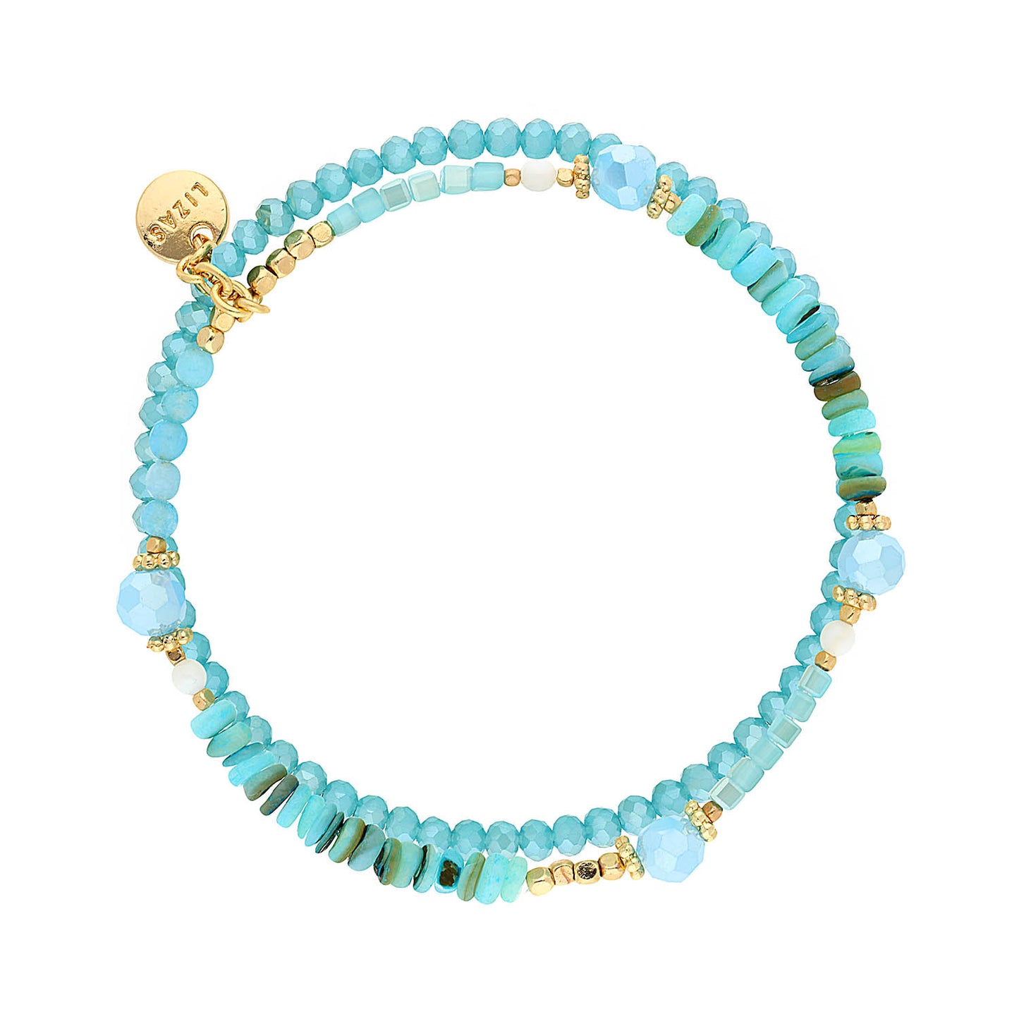 LIZAS Exklusiv Perlenarmband türkis Armband