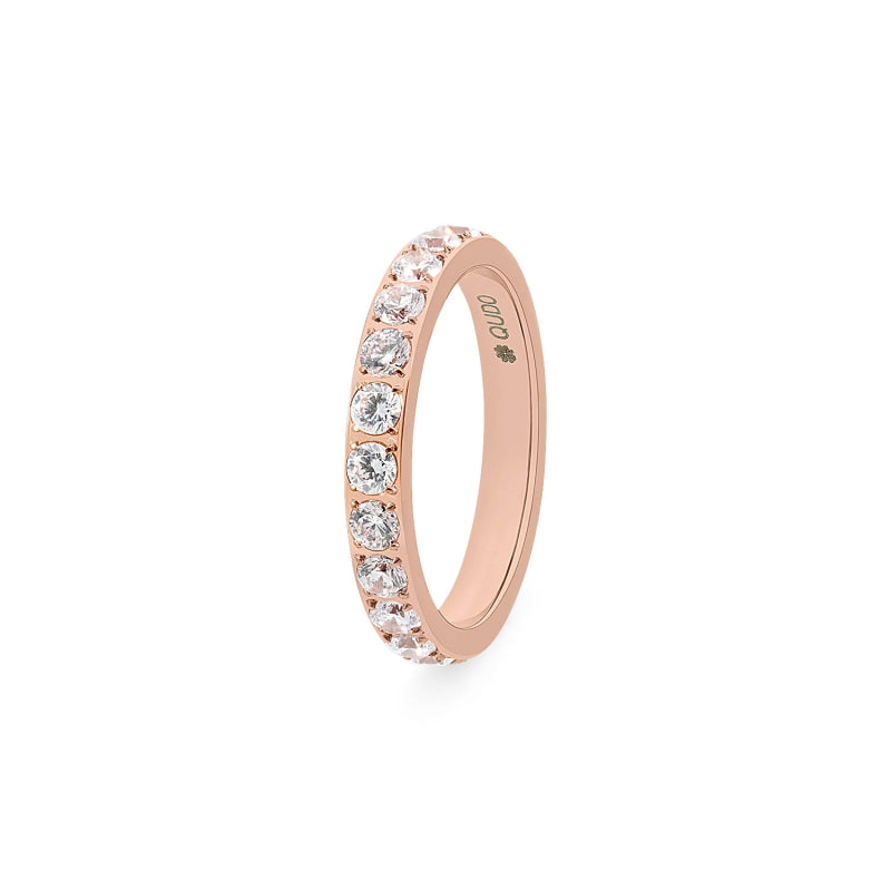 Qudo ETERNITY big Ring, Rosegold