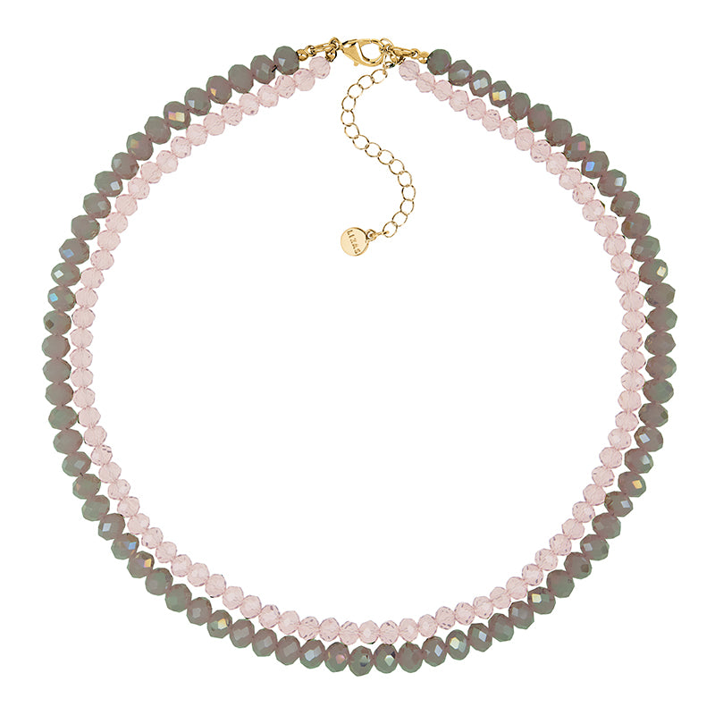 Lizas Perlenkette 45cm+7cm verschieden Farben NEU