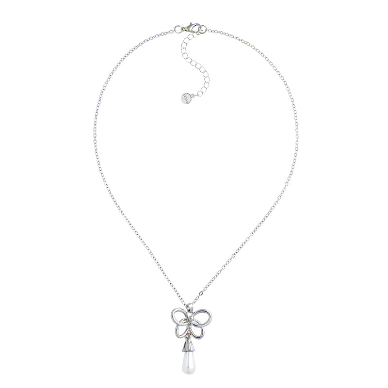 Lizas Kette Halskette silber mit Perlenanhänger