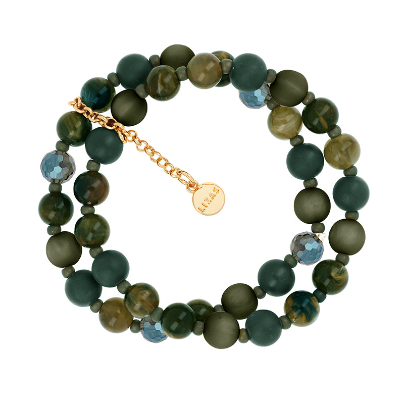 Lizas Armband zweireihig 7mm viele Farben