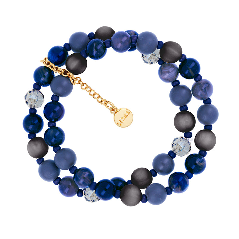 Lizas Armband zweireihig 7mm viele Farben