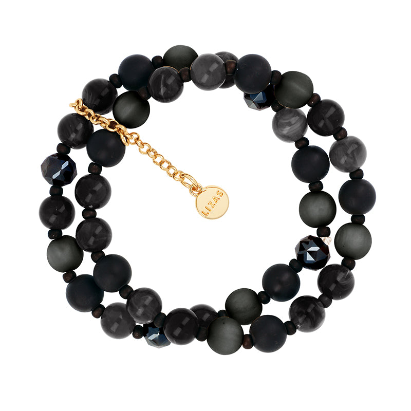 Lizas Armband zweireihig 7mm viele Farben