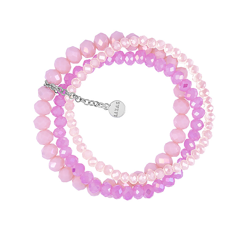 LIZAS Exklusiv Perlenarmband in rosa Tönen