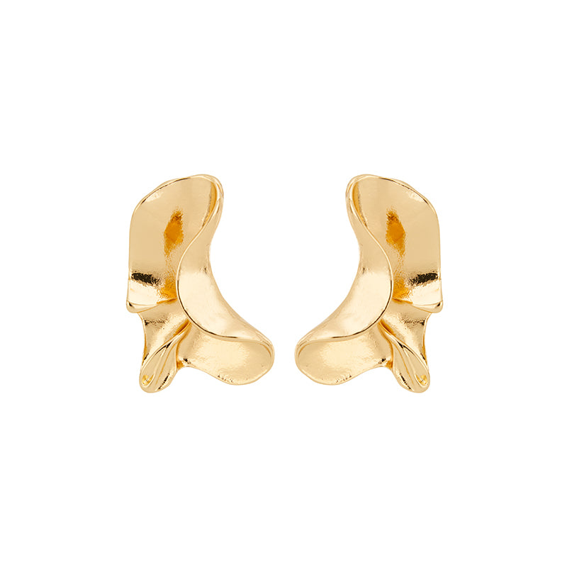 Lizas abstrakte Ohrstecker, gold und silber