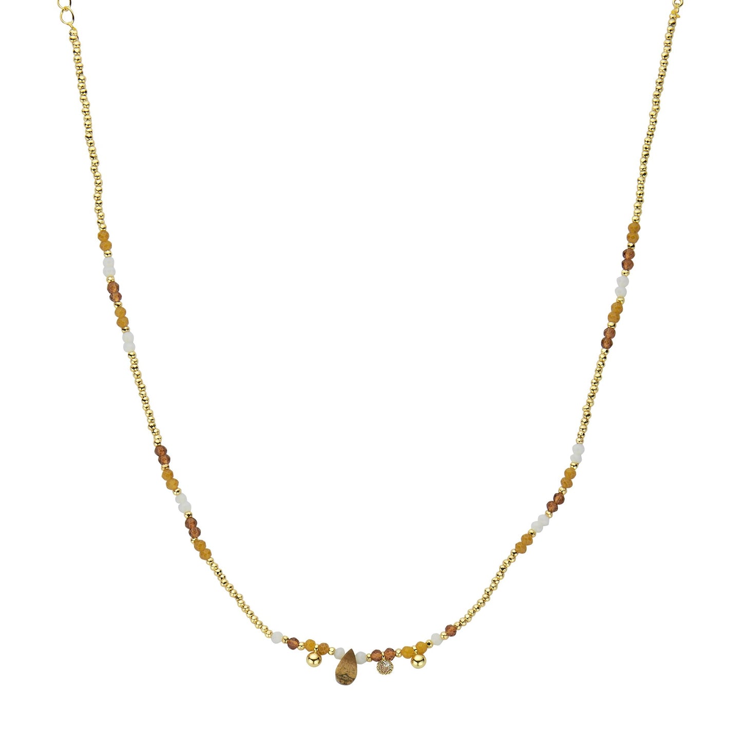 biba Ketten mit farbigen und goldenen Perlen