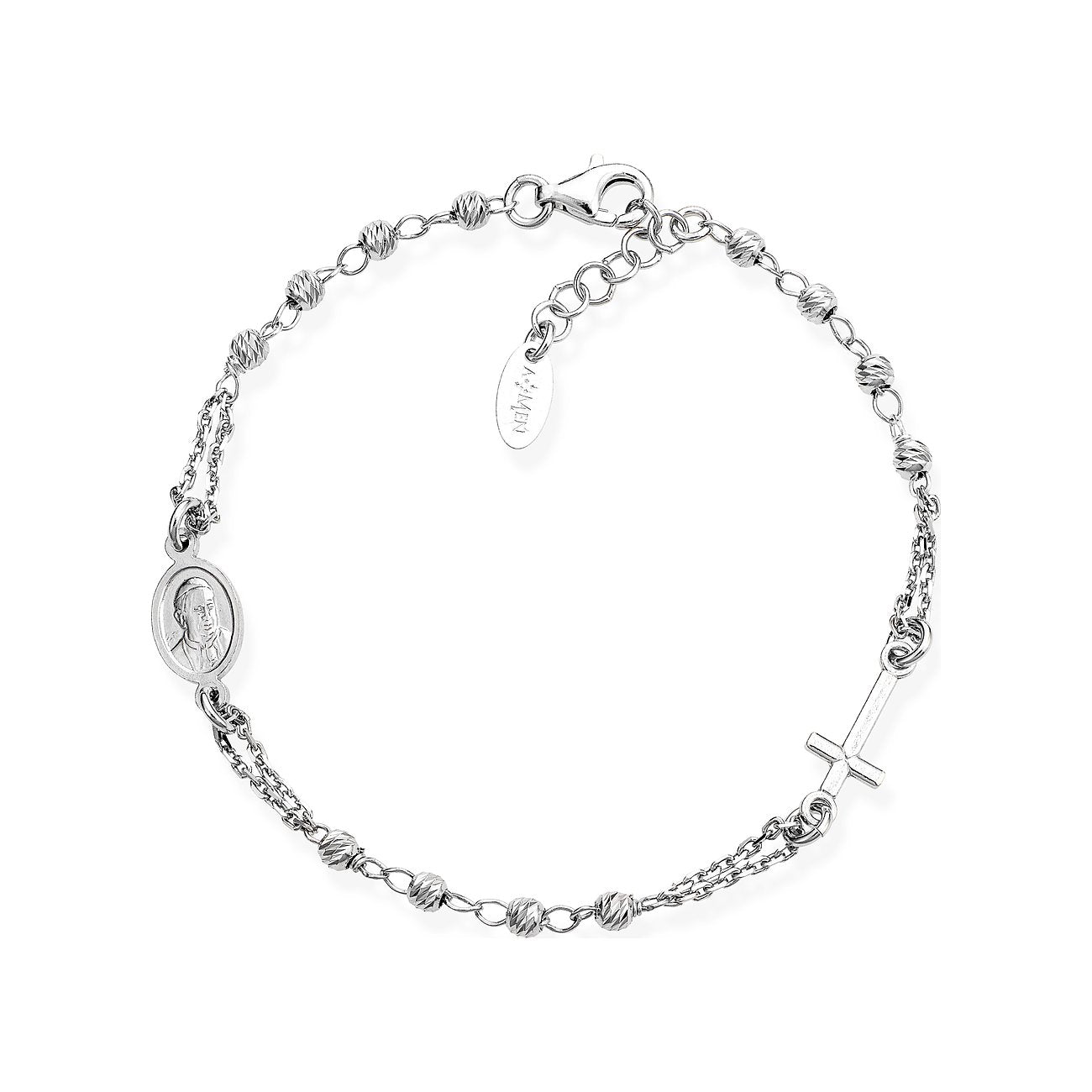 Amen "Rosaries Plain" Armband Silber BROBD3