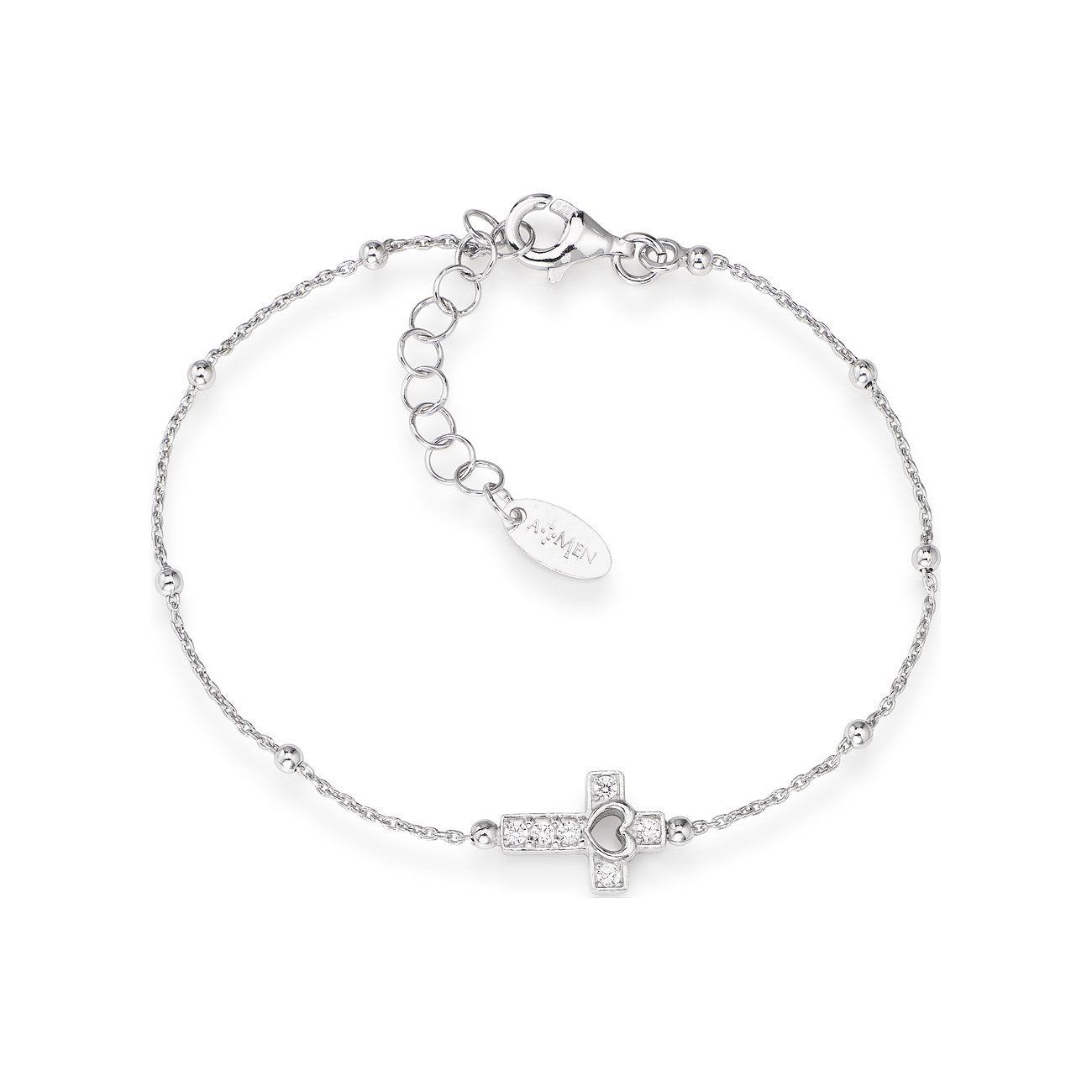 Amen "Pray & Love" Armband Silber BRCRB