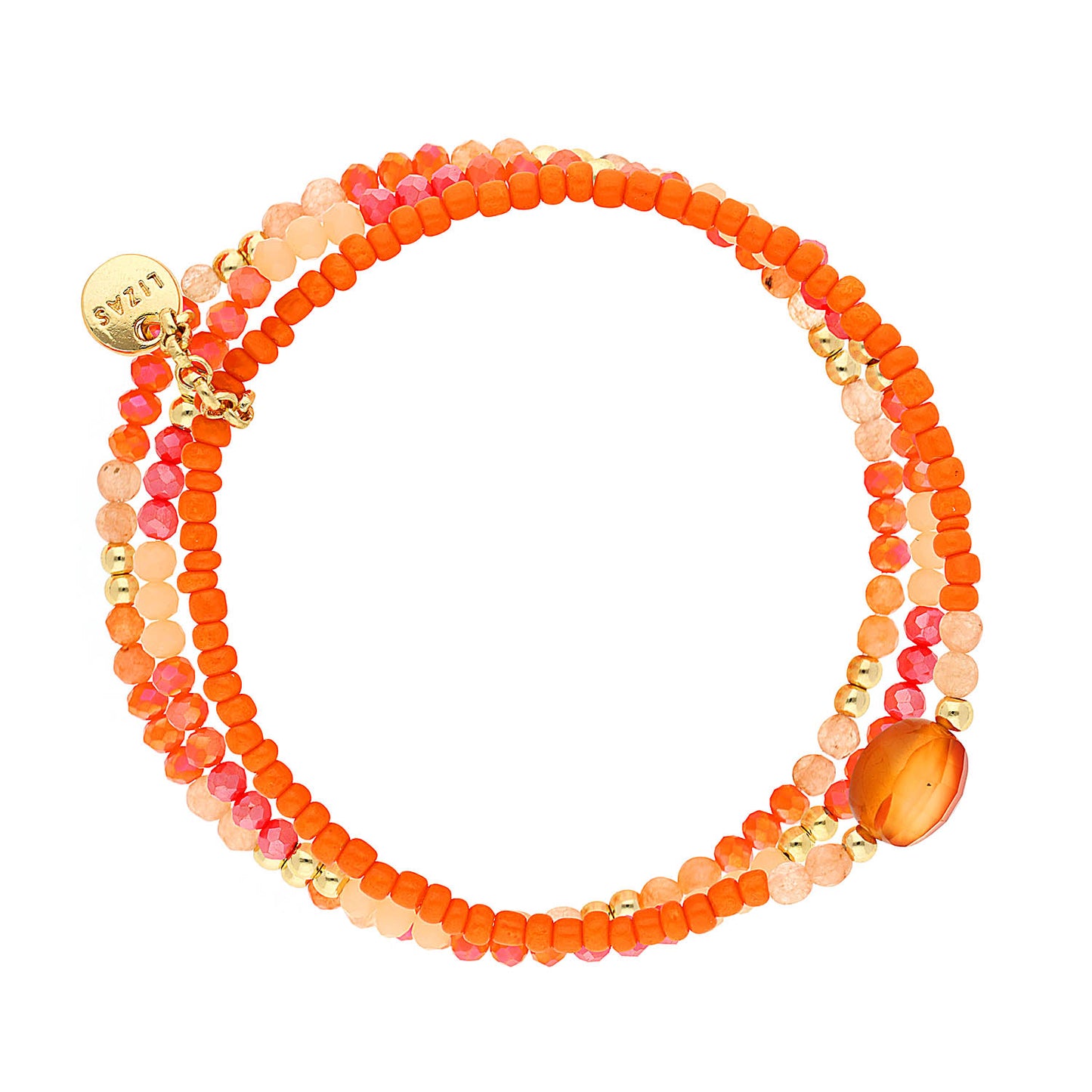 LIZAS Exklusiv Perlenarmband orange Armband