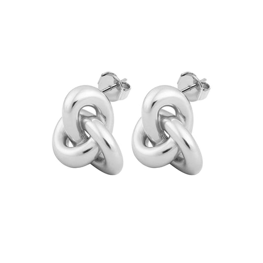Qudo Ohrstecker NODO gold und silber