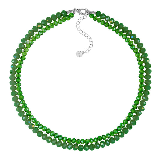 Lizas Perlenkette 45cm+7cm verschieden Farben NEU