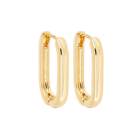 Lizas ovale Creolen, gold und silber