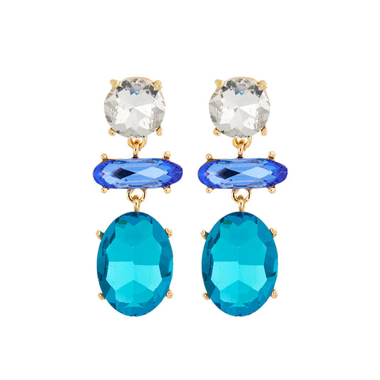 Lizas Ohrstecker blaue Kristalle