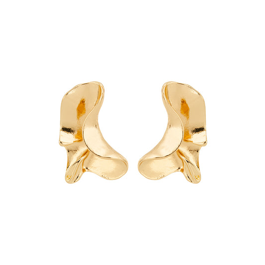 Lizas abstrakte Ohrstecker, gold und silber
