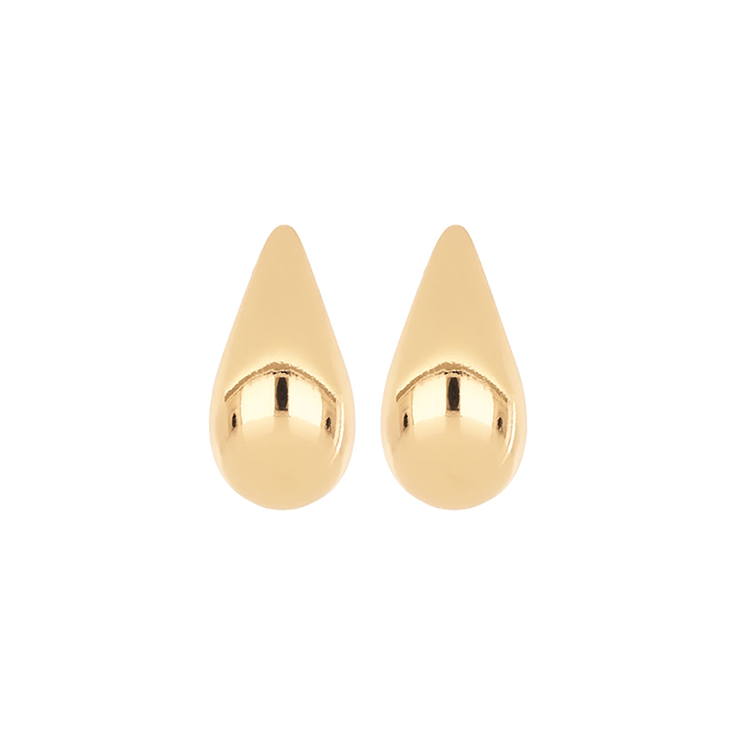 Lizas Ohrstecker in Tropfenform in gold und silber
