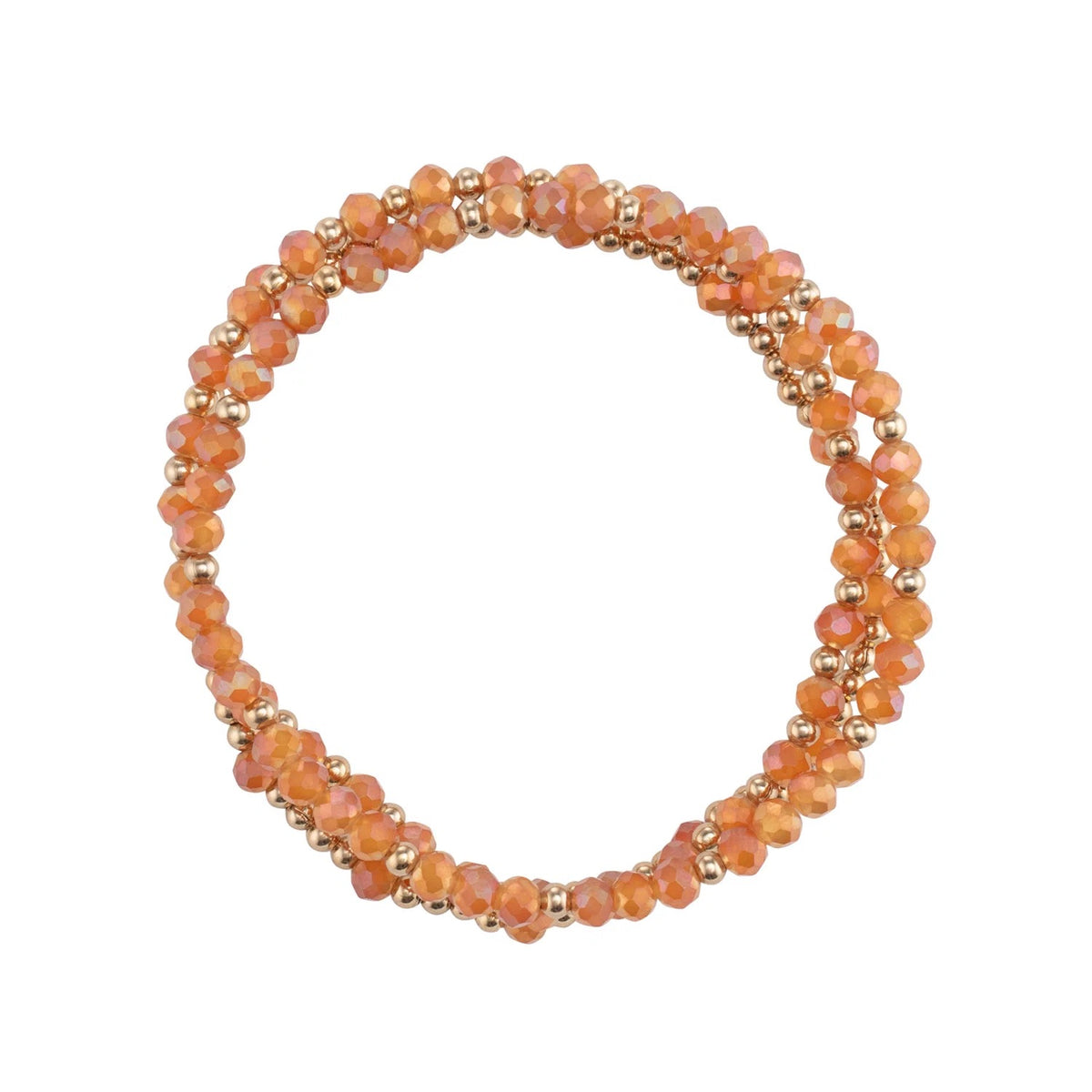Lizas dreireihige farbige Armbänder mit goldenen und silbernen Perlen