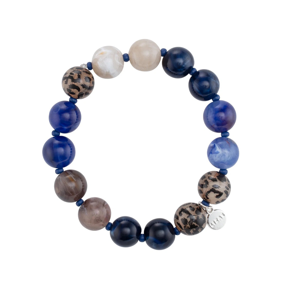 Lizas Armband mit farbigen großen Perlen