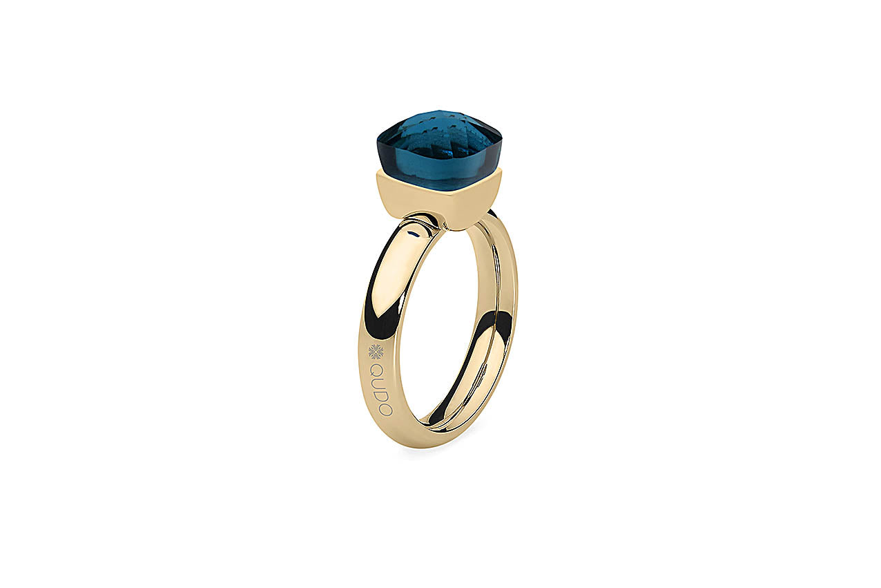 Qudo Firenze Ring London blue dunkelblau/türkis