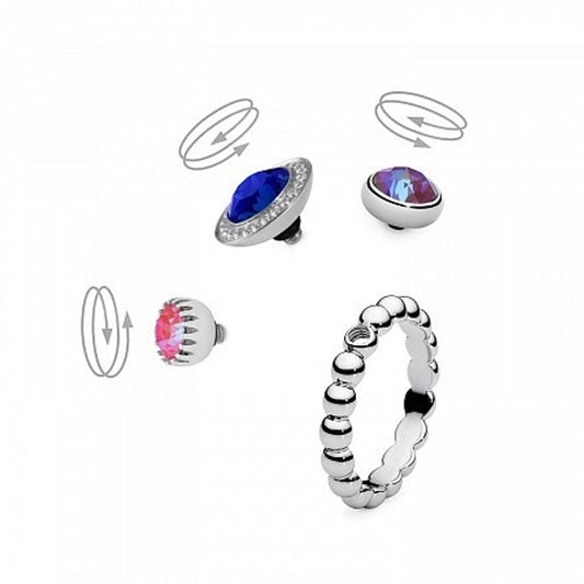 Qudo Basisring VEROLI gold, silber, rosegold