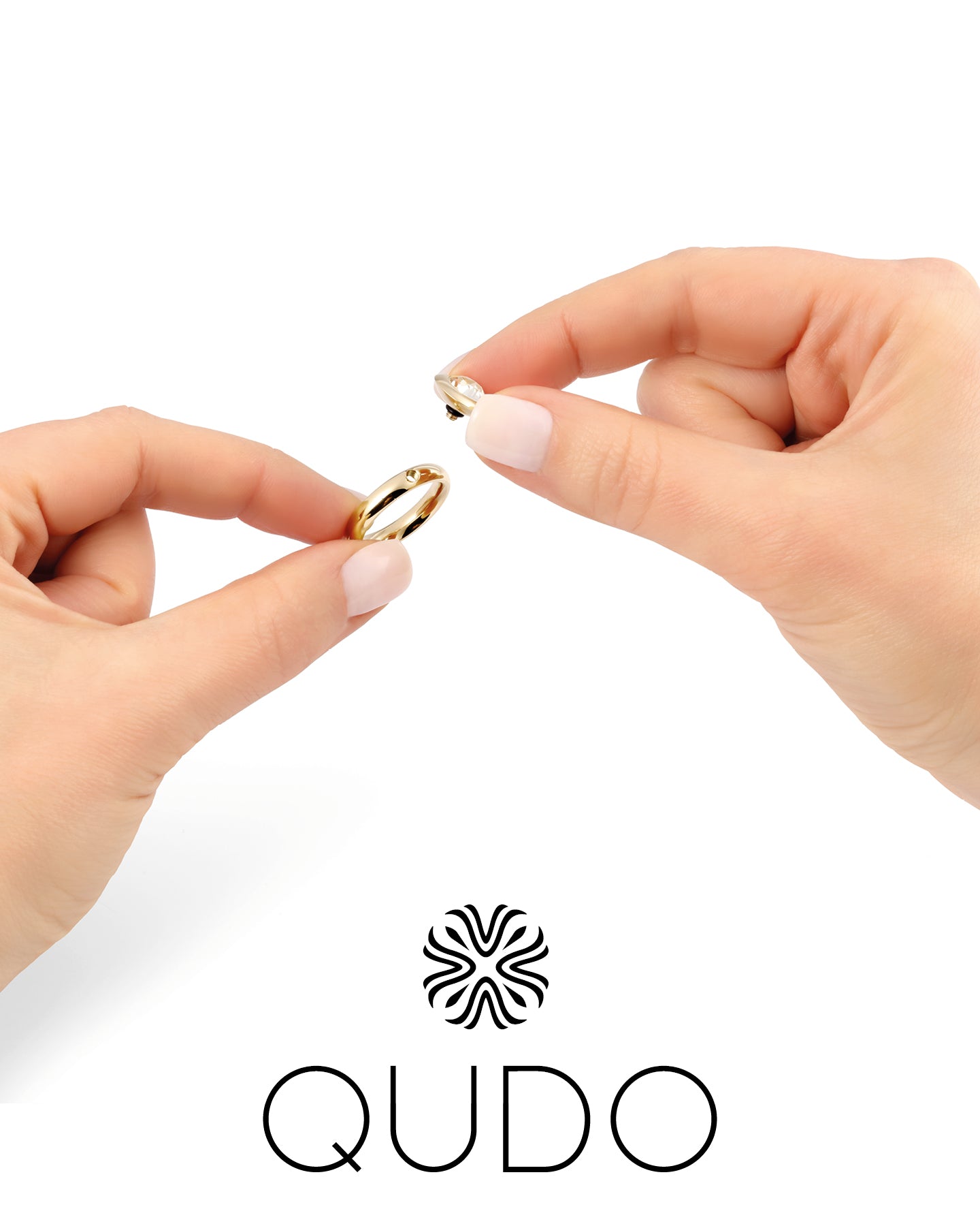 Qudo Aufsatz TONDO deluxe 13mm in gold