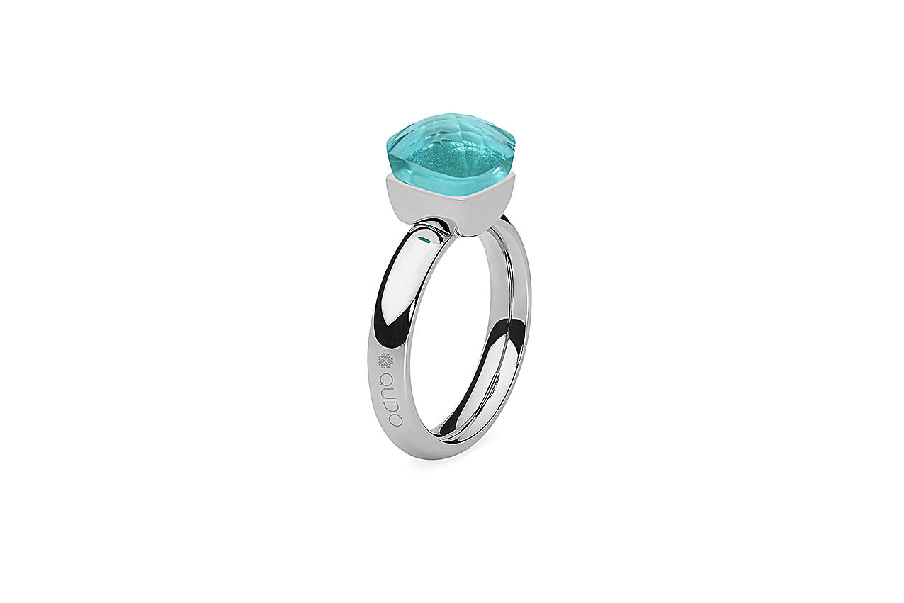 Qudo Firenze Ring aqua blau