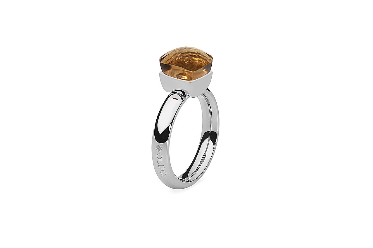 Qudo Firenze Ring smoked topaz braun